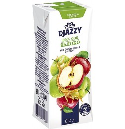 «Djazzy», сок в ассортименте, 0.2л
