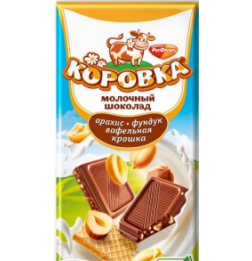 Шоколад "Коровка" в ассортименте