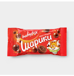 Драже «BabyFox» шоколадно-карамельные хрустящие шарики