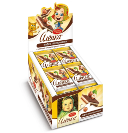 Вафли "Алёнка" с молочной начинкой орехами и какао/Ромбо